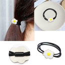 Girl Flower Elastic Hair Ties Band Ropes Ring Ponytail Gift Holder Accessor