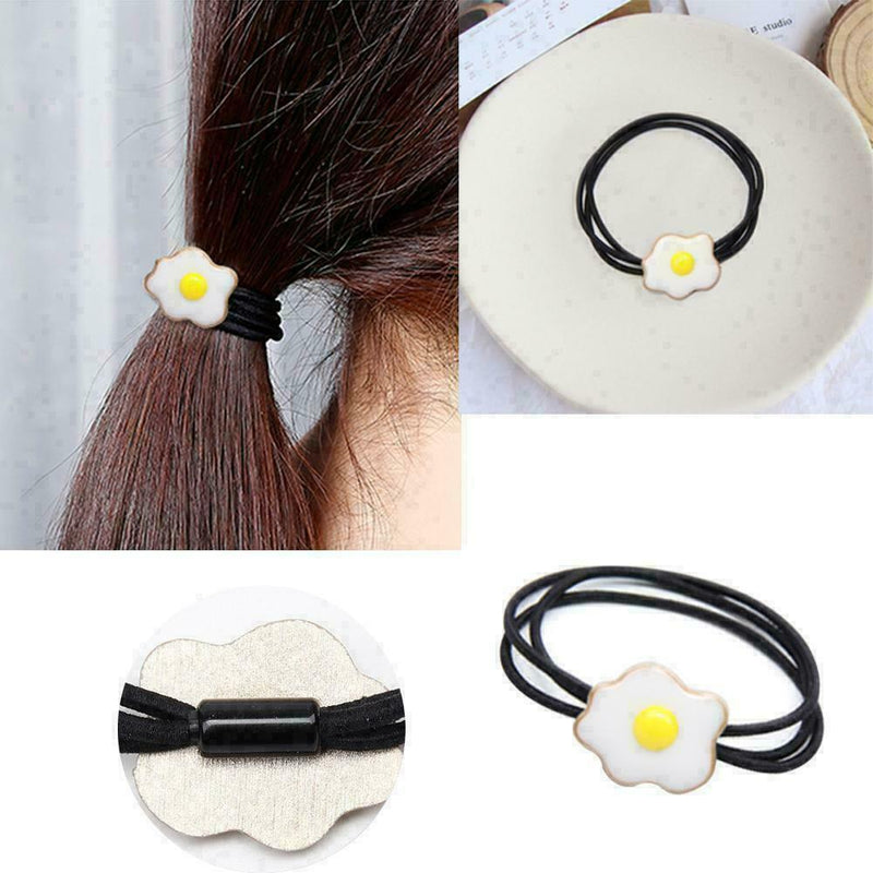 Girl Flower Elastic Hair Ties Band Ropes Ring Ponytail Gift Holder Accessor