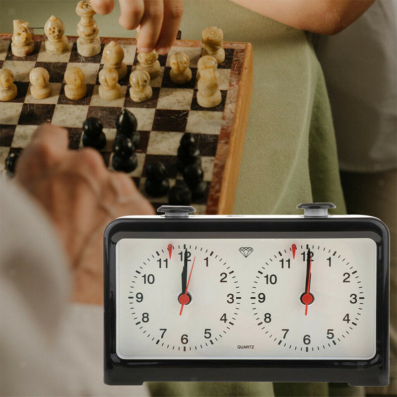 Master Tournament Analog Chess Clock Timer Slipt Time Chinese International