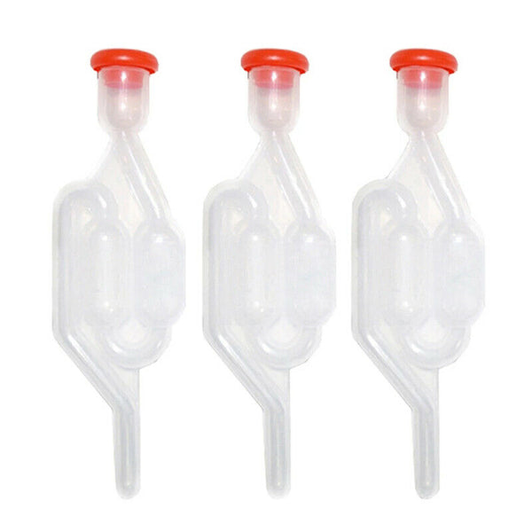2PCS Reusable  Valve Plastic Air Lock Water Seal Home Winemaking Exhaust VSEAU