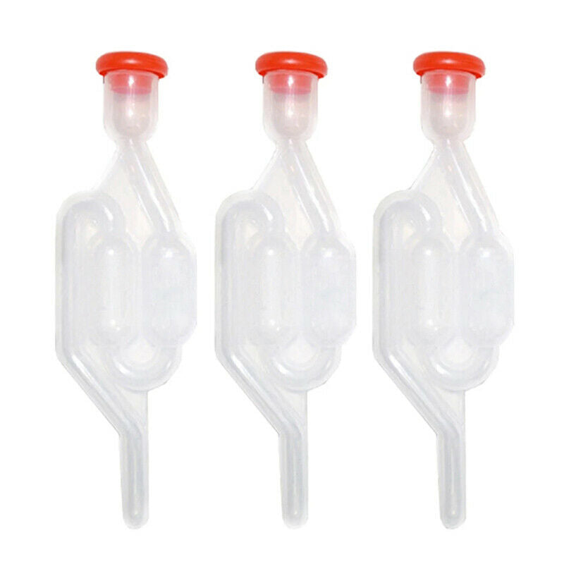 2PCS Reusable  Valve Plastic Air Lock Water Seal Home Winemaking Exhaust VSEAU