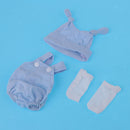 Adorable Rompers Suspender Trousers and Hat and Socks Outfits for 10/11 inch