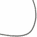 Jewelry Man Chain, Stainless Steel, O-Link Necklace, Black - 3mm wide - 65c U6L3