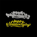 happy anniversary Metal Cutting Dies Stencil Scrapbooking Photo Album Decor LJLJ