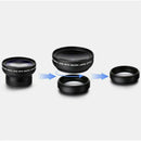 Cell Phone Camera Lens 2 in 1 Clip-on Kit 0.45X Wide Angle Macro Camera kit Len