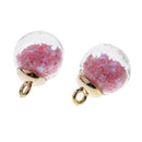 20x Chic Accessories Glass Ball Charms Beaded Pendant DIY Jewelry Craft Gift