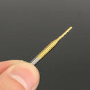 10X Corn Teeth TiN Coated Titanium Milling Cutter Router Drill Bits 0.8-3.17mm