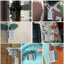 4 Digit Combination Zinc Lock Suitcase Luggage Code S0X4 Padlock Password L H6V5