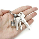 Metal Piston Car Keychain Keyfob Engine Fob Key Chain Ring Keyring