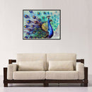 Peacock Flaunting Its Tail 5D Diamond DIY Painting Craft Kit Home Decor