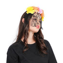 Simulation Cloth Flower Headband Lace Garland Crown Christmas Halloween Day