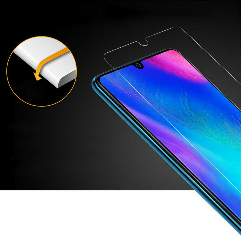 9H Hardness Protective Tempered Glass Screen Protector Film Bumper f. Huawei P30