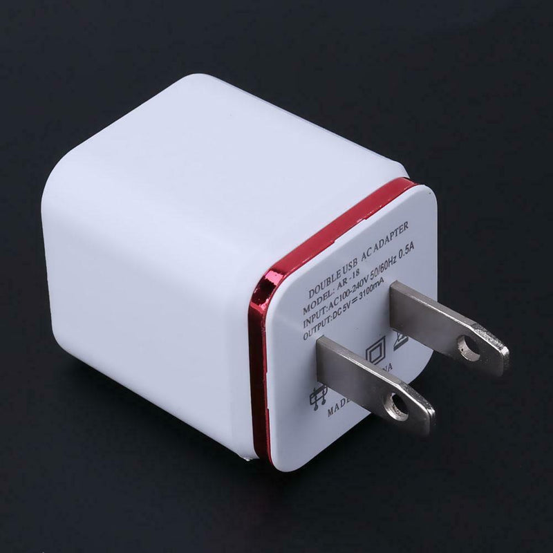 Universal US Plug 2.1A 2 Port USB Double Charging Adapter USB Charger
