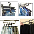 4pcs Pants Rack Shelves 5 in 1 Stainless Steel Multi-functional Wardrobe Hanger