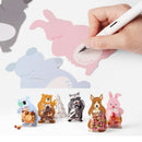 10pcs Cute Animal Candy Bag Greeting Card Biscuit Gift Bag Baby Shower Birt