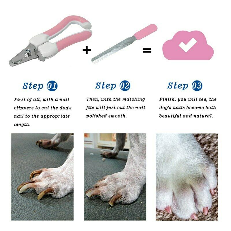 Pet Safety Claw Nail Scissors Cutter Dogs & Cats Nail Clippers and Trimmer  W1Y4