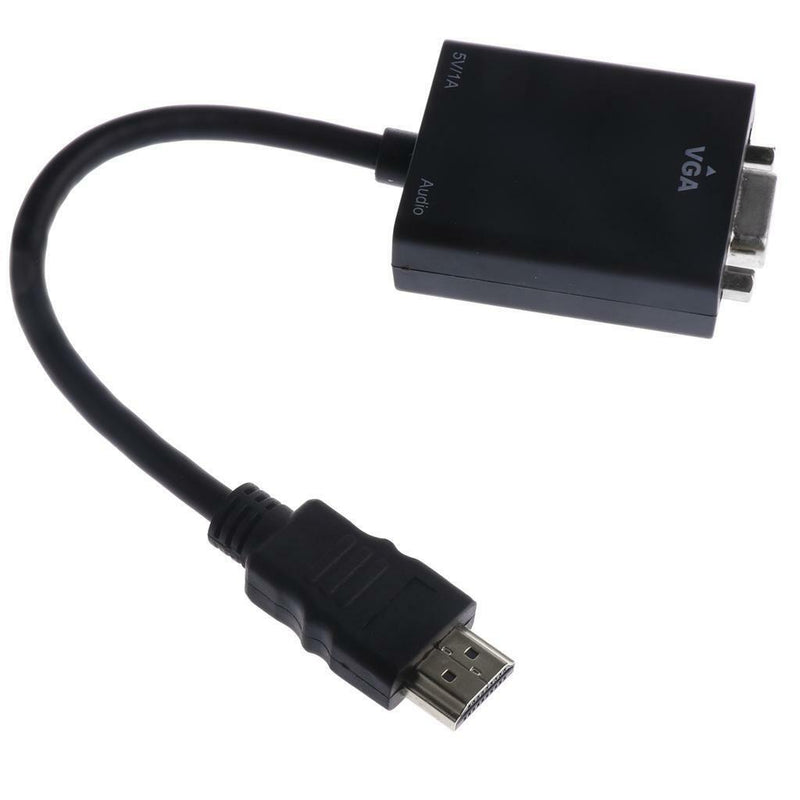 HDMI Male To VGA Adapter Convertor Cable + Micro Mini HDMI to HDMI and Audio