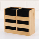 Multifunction Home Utensil Pepper Shakers  Spoons Flatware Holder Wooden