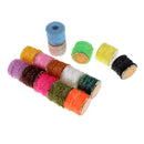 15Pcs Tinsel Chenille Fly Tying Materials for Flies Trout Baits Lures Making