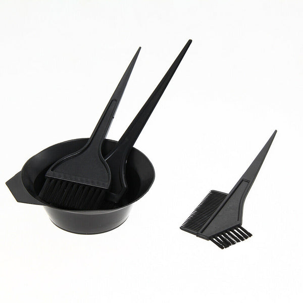 Hair Salon Bowl Brush Oreilles Two Sides Comb Set for DIY Hair Dyeing Perm #JT1