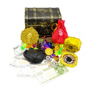 Pirate Treasure Chest (Size: 5.51x4.33x3.94inch) Perfect for Pirate Play Set,