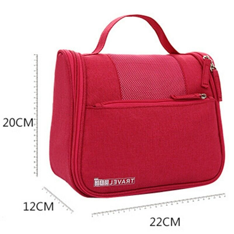 Purple Vanity Women Men Toilet Toiletry Kit Cosmetic Makeup Make Up Bag Cas L7L2