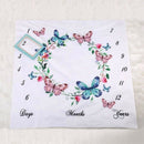 Newborn Photography Packing, Baby Props Printed Cotton Monthly Milestone Wr V5B3