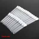 20pcs 12ml Clear Plastic Vials Lab Test Tubes with Caps Stoppers White 15x100mm