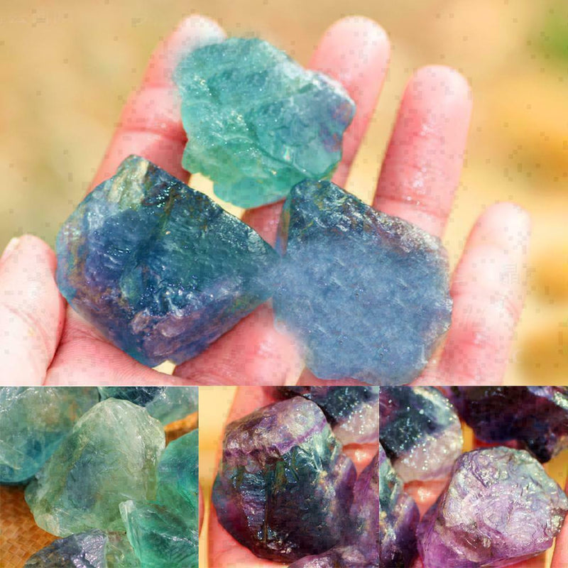 1.5-2cm Natural Fluorite Quartz Crystal Purple Stones H2W4 Gravel A1U9 G1S2 M4T9