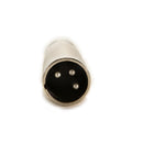New 3P XLR Male Plug to 1/4" 6.35mm XLR Female Plug Stereo Microphone Adapter ES