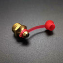 100PCS Grease Nipple Cap Grease Fitting Caps Red Dust Caps for Grease Prot FPJ