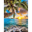 5D DIY Full Drill Diamond Painting Seaside Tree Cross Stitch Embroidery Kit