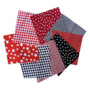 16x Mixed Cotton Patchworks Fabrics Sewing Cloth Patches for DIY Kimono Bags