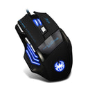5500 DPI 7 Button LED Optical USB Wired Gaming Mouse Mice For Pro Gamer Freeship