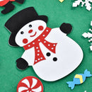 DIY Felt Christmas Tree Pendants Wall Hanging Decoration Stickers Xmas Orna