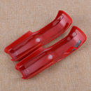 Red ABS L&R Front Engine Hood Cover Trim Frame Fit for Jeep Wrangler JL 18-19
