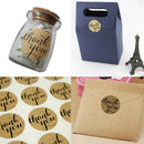 24Pcs THANK YOU Kraft Seal Stickers Label for Wedding Favor/Envelope/Card