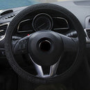 Breathable Black Anti-slip 15''/38cm Car Truck Leather Steering Wheel Cover New