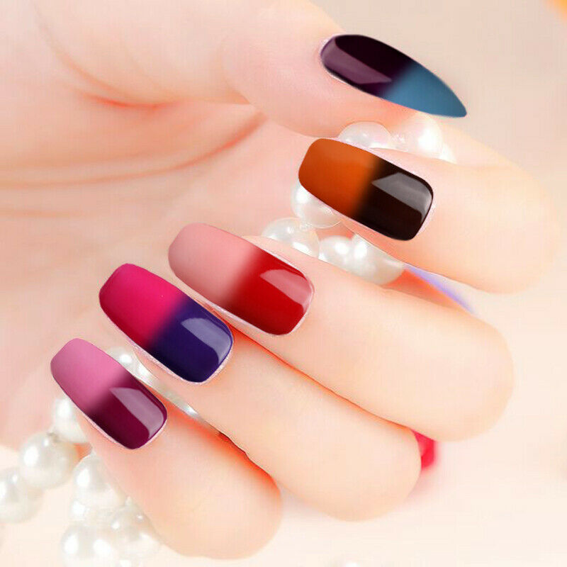 Rosalind Gel 1S Temperature Changing Nail Polish 7Ml Soak Off Nail Gel Poli I2J9