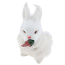 2PCS Realistic Mini Bunnies Lifelike Rabbits Plush Furry Animal Furry Decoration