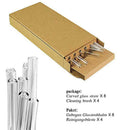 Heat-Resistant Environmental Protection Glass Straw Pipe Straight Favor Ben X5B6