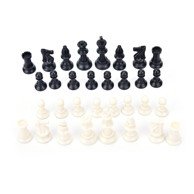32x/set chess pieces/plastic complete chessmen entertainment game black&white 3C