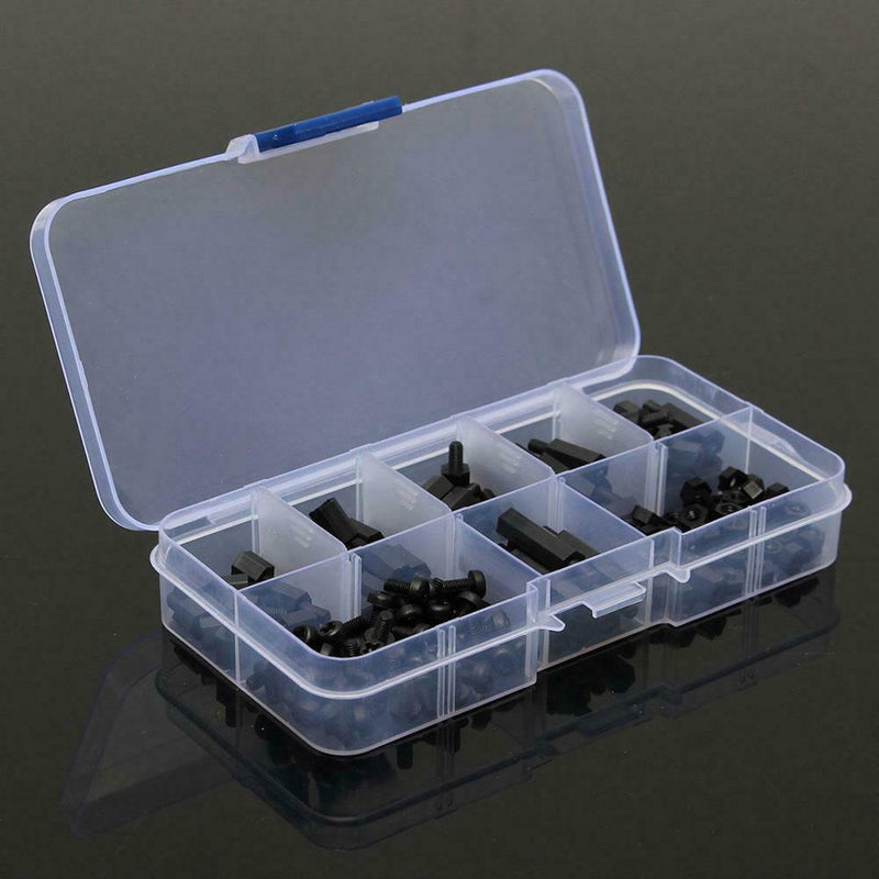 180pcs/set M3 Nylon Standoff Spacer Column for Communication Fixed Screws A