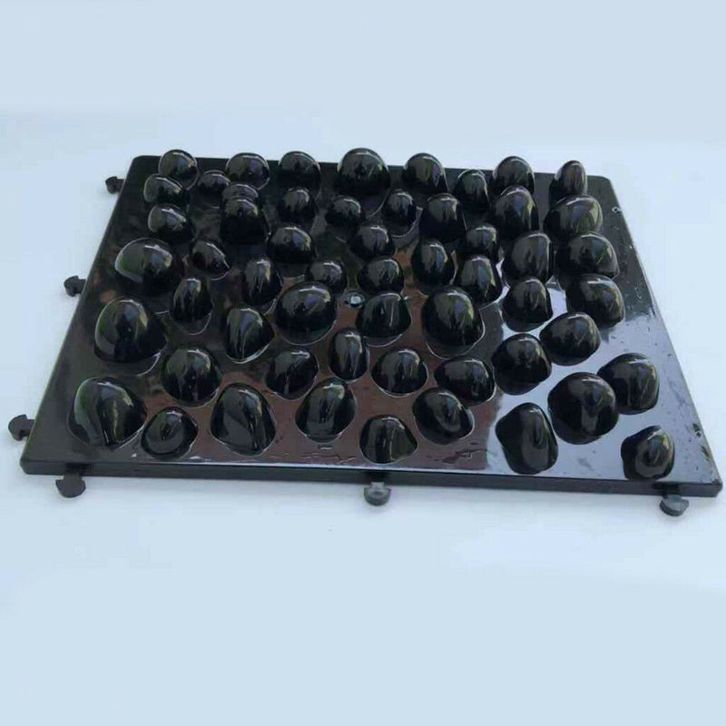 14x11'' Pebbles Foot Massager Mat Comfort Relaxing Blood Circulation Pad Bla