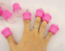 10 Pcs Wearable Nail Soak Soakers Polish Remover Acrylic UV Gel Cap Special Tool