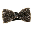 Men Luxury Rhinestone Bow Tie Luxury Party Wedding Banquet Adjust Necktie