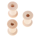 10Pcs Wooden Bobbins Spools Reels Organizer For Sewing Ribbons Twine Wood Craf%!