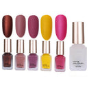 6Pcs/Set Matte Nail Polish Long-Lasting Matte Matte Effect Nail Gel Uv Nail