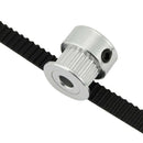 8Pcs 5mm 20 Teeth Aluminum Timing Pulley Wheel+5 Meters Rubber GT2 2mm Pitc