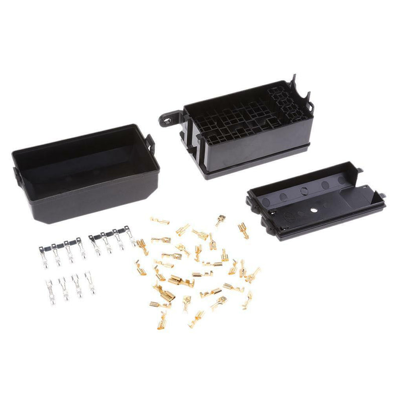 1 Set of Car 6 Relay 5 Road Fuse Box Holder Socket Nacelle Insurance Tool